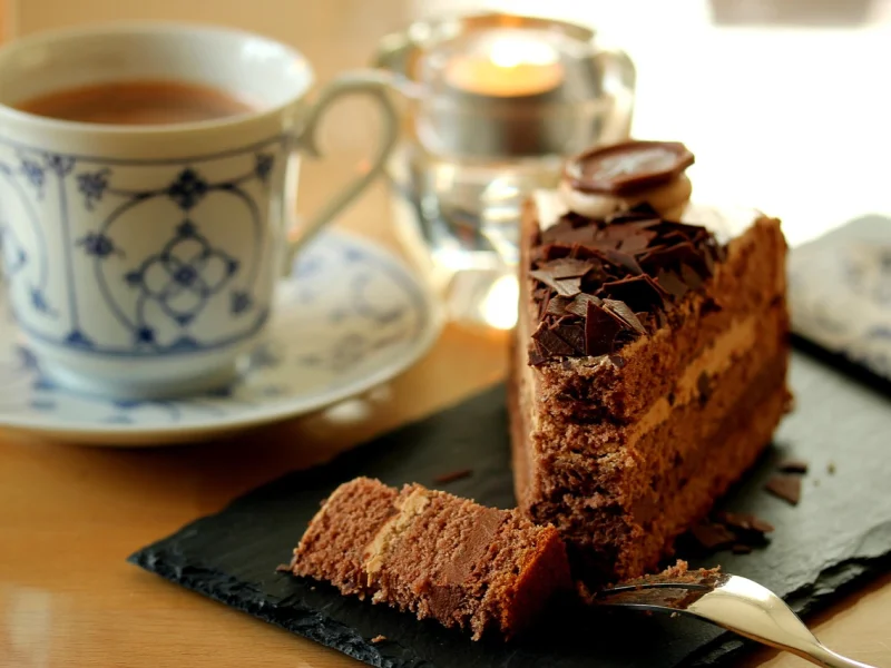 Bolo de chocolate simples