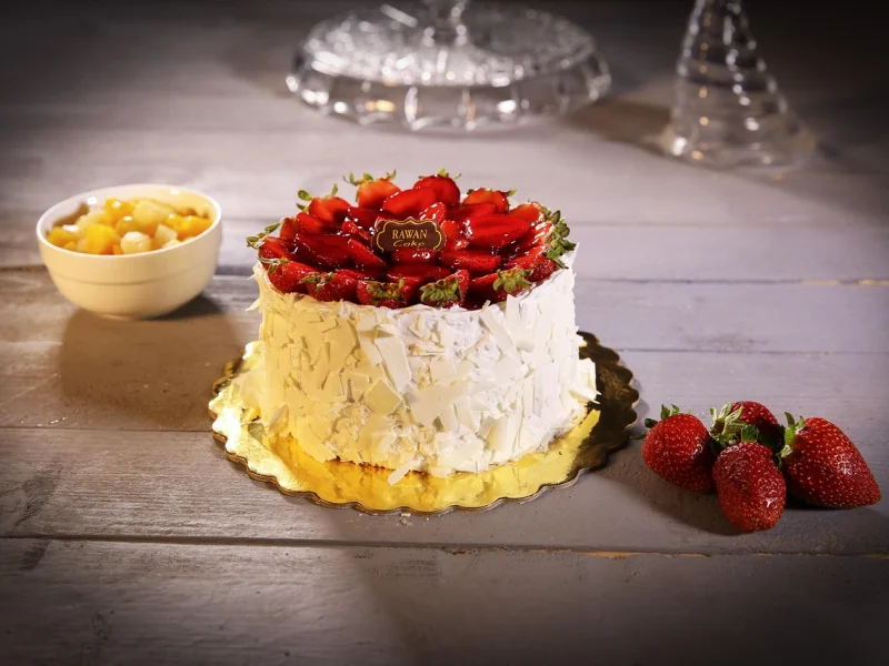 Bolo de morango rápido