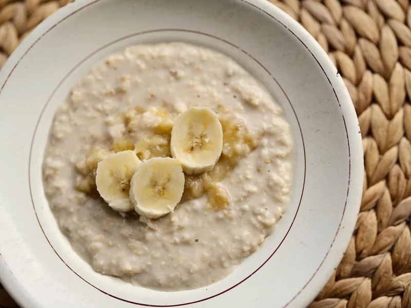 Mingau de aveia bem macio